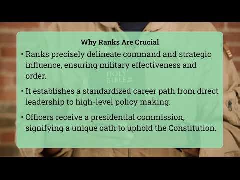 What Is the General Rank Structure for Officers?