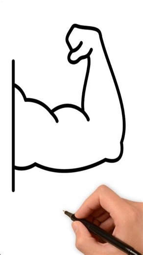 Arm Muscle drawing #howtodraw #art #drawing #artist #shorts