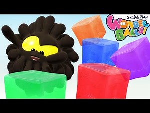 Colors with Wonderballs | Learn Colors With Colorful Ice | WonderBalls Playground