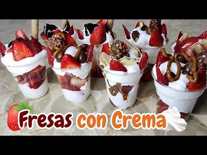 🍓Strawberries and Cream for Sale 💰 Desserts in Cups
