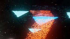 Spaceship, Alien, Particles. Free Stock Video