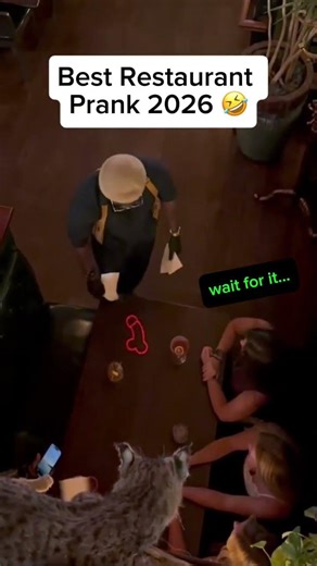 Best restaurant prank of 2026 with funny laser pointer 🤣