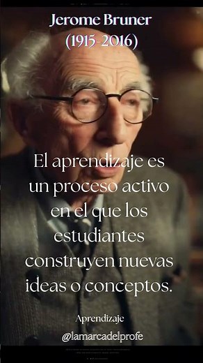 Jerome Bruner: el psicólogo que cambió la forma de aprender.