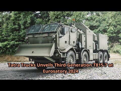 Tatra Trucks Unveils Third Generation T815 7 at Eurosatory 2024