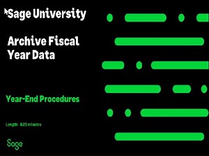 Sage 100 Contractor (U.S. and Canada) - Archive Fiscal Year