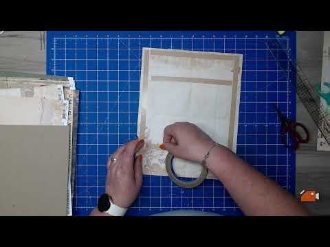 49 and Market Nostalgic Memories Part 1 - Adding paper to each of the pages.