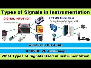 What Types of signals used in Instrumentation | What is digital and analog input output