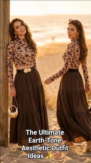 The Ultimate Earth-Tone Aesthetic Outfit Ideas ✨🤎#fashion #stylebyyj