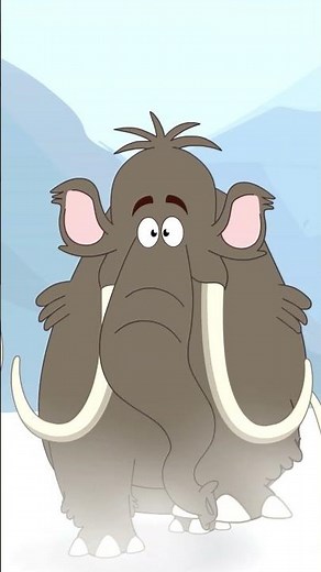 5 Woolly Mammoth walking though the tundra, mile after mile