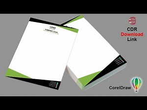 How to Create a Letterhead in CorelDraw | Professional Letterhead design | Letter pad | CorelDraw