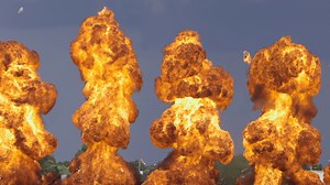 Bombs Falling War Zone Crisis Huge Red Stock Footage SBV-348263241 - Storyblocks