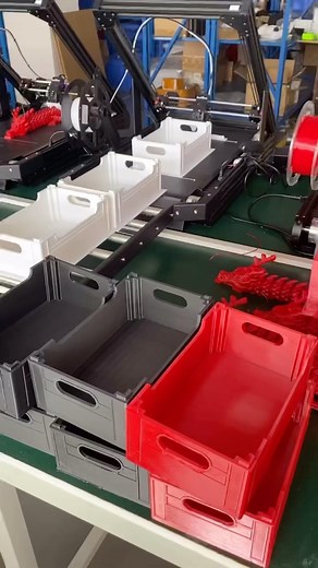 Could be printedbyprusa | 3D printing storage boxes on belt 3D printers! . Video by @3d_ideaformer (Definitely check that out) . Get all kinds of files on... | Instagram