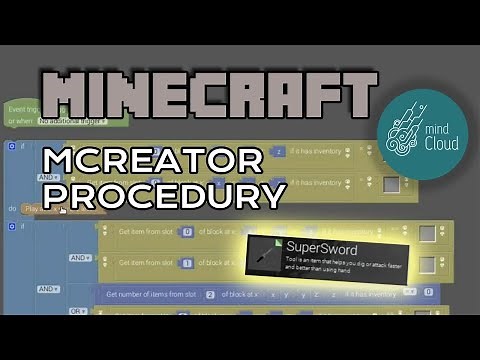 Jak zrobić miecz z efektem? Szablony procedur w MCreator 1.9.0 [PORADNIK]