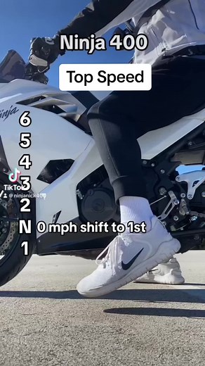 Ninja 400 Top Speed In Every Gear #ninja400 #motorcycle #sportbike #bike #booktok #biketok #beginner #fyp