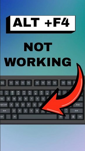 Alt + F4 Not Working? Quick Fix! #shorts