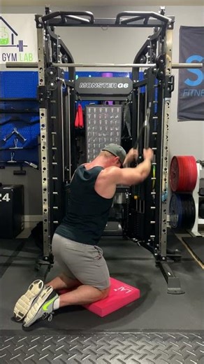 Kneeling Cable Rope Straight Arm Pulldown | Spitz Fitness Exercise Tutorial