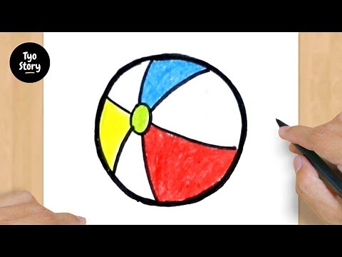 #369 How to Draw a Beach Ball - Easy Drawing Tutorial