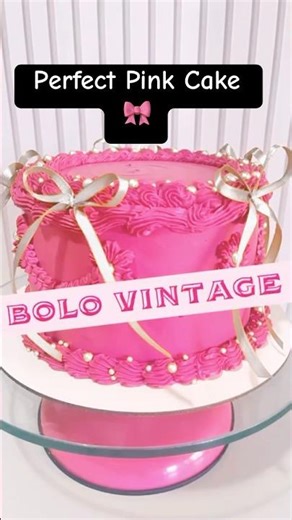 Vintage Pink Birthday Cake Design 🎂 | Easy Cake