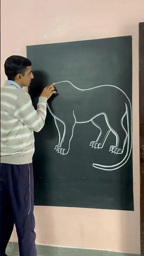 How to draw a leopard || easy leopard art | 🐆 #leopardart #art #artwork #shortviral