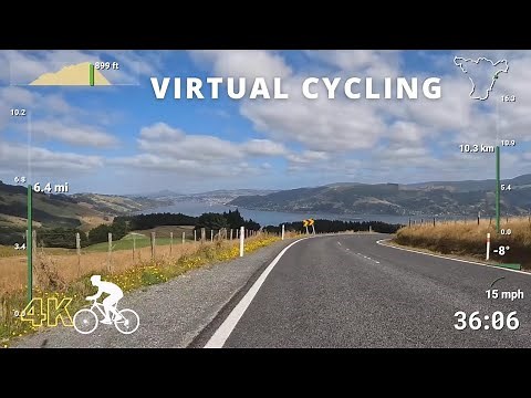 Virtual Cycling Videos With Music for Indoor Workout | Virtual Bike Ride | Highcliff Loop