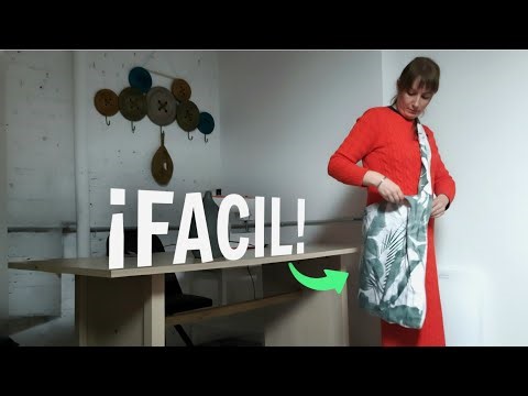 How to make a very easy and quick shopping bag or large beach bag 👉 beginners