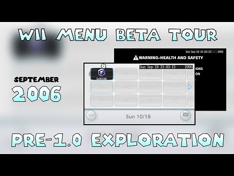 My Beta Wii Menu (Pre 1.0)