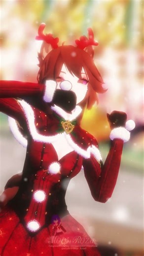 ((MMD))-Christmas EveL #mmdmeme #edit #fypシ゚ #anime #waifu #originalcharacte #newyear #2025shorts