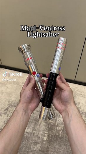 Maul-Ventress Combined Lightsaber#starwarsfan #lightsaber #darthmaul #ventress #power #neopixel #cosplay #force #starwars #fvp