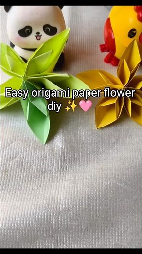 Easy origami paper flower diy/beautiful origami flower tutorial ✨🩷#origami#papercraft#diy#trending