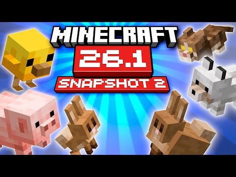 Minecraft 26.1 Snapshot 2 : Bébés Animaux et Craft Nametag