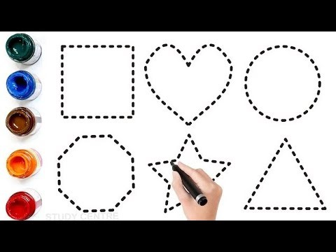 How to Draw 2D Shapes | Easy Shapes Drawing for Kids | Circle, Square, Triangle & More