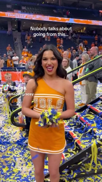 As always, GO VOLS 🧡 | nobody talks about going from this to this