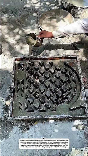 Amazing Concrete Paver Mold Casting Process | Satisfying Tile Manufacturing Technology