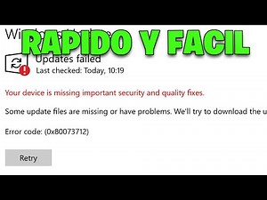 Solution to Error Code 0x80073712 in Windows Update ✅ 2026