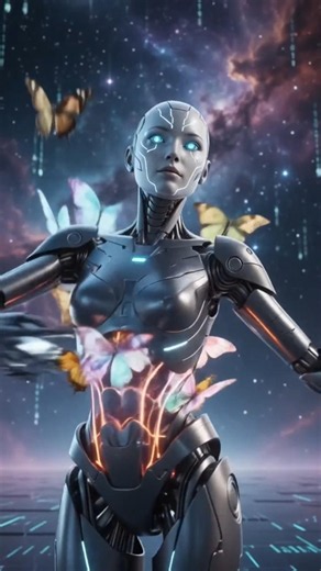 Future AI Robot Girl Awakens 🤖✨ | Mind-Blowing AI Animation #Shorts
