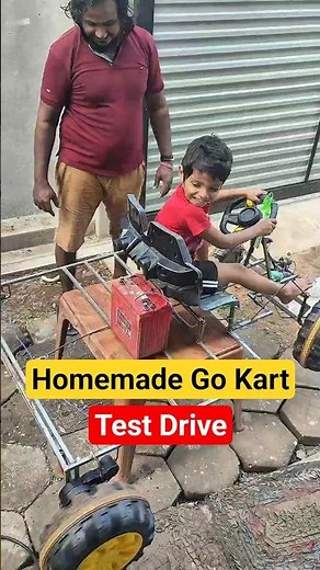 Homemade Go Kart DRIVING Test 🤯 | Fully Working DIY Kart #diygokart