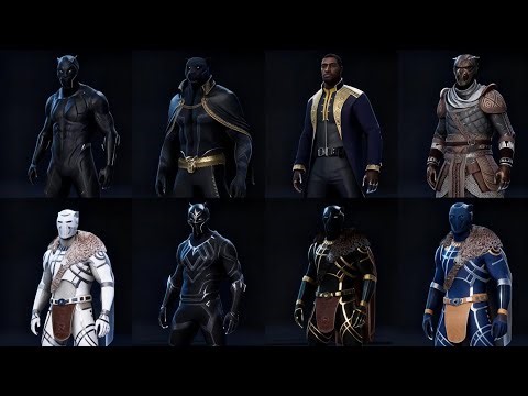 All Black Panther Skins in Marvel's Avengers