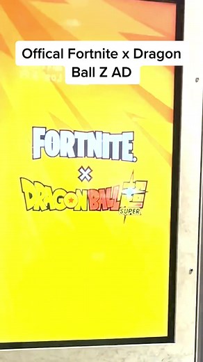 First Dragon Ball Z x Fortnite Ad in Japan