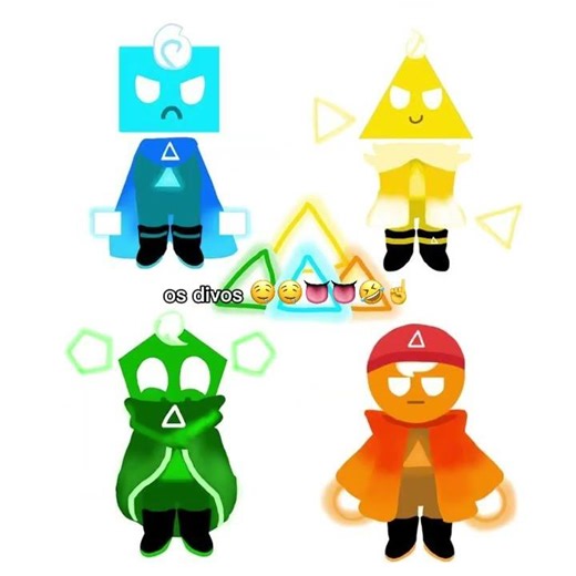 OS DIVOS E A TEAL;-; #fy #meme #justshapesandbeats