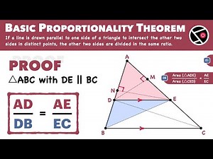 Proof: Basic Proportionality Theorem | Class 10 CBSE NCERT | BPT Theorem