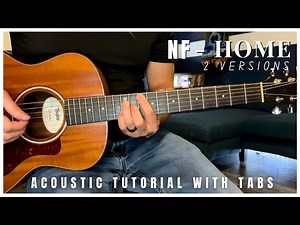 HOME NF Guitar Lesson with Tabs (2 Versions)