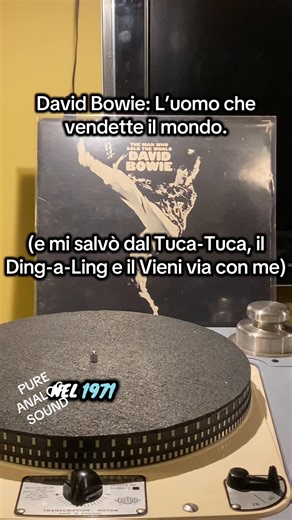 “The man who sold the world”, prima stampa USA 1972 ma uscì in Inghilterra nel 1971 Garrard 301 con testina Denon DL-103 moddata corpo in grafite e stilo in boro. #garrard301 #turntable #vintage #davidbowie #vinyl