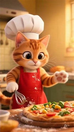 Pizza Party with the Catbots 🍕🐱”Plot: #cat #cratoon