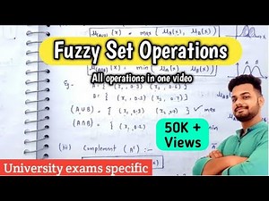 Fuzzy set operations in soft computing | Union, Intersection, Complement, sum, difference, product