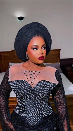 Elegant Bride's Dress and Makeup Showcase