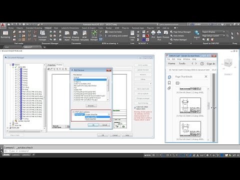 Advance Steel - Convert multiple DWG shop drawings to PDF file(s)
