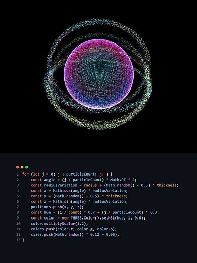 Create a Cool Particle Sphere with JavaScript