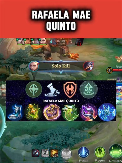 Rafaela best build 2026 #MLBBGoldenMonth #MLBBCreator | Professor Joseph