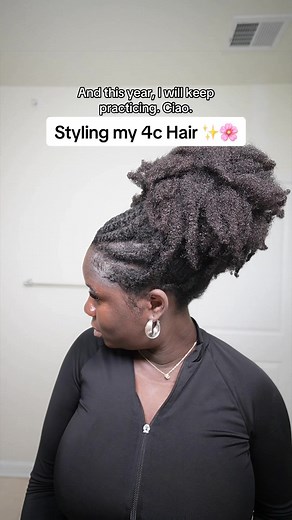 Styling 4C Natural Hair: Puff & Twist Journey