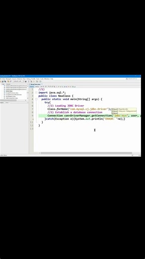 04 20 Practical steps for MySQL JDBC connectivity 21of32